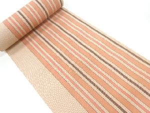 アンティーク　縞織出し帯地反物